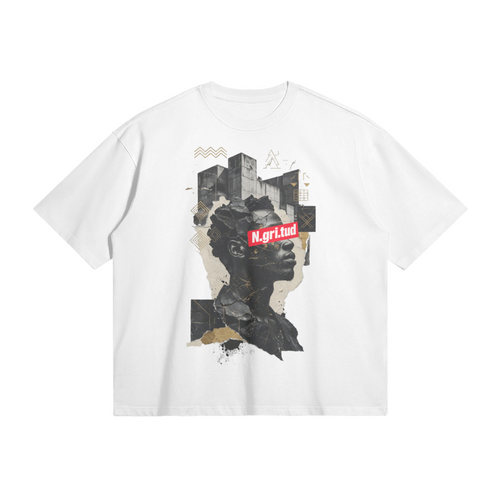 couleur:Blanc | T-shirt Boxy blanc — vue face